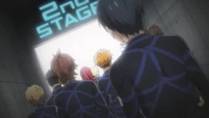 blue lock sports anime stage entrance