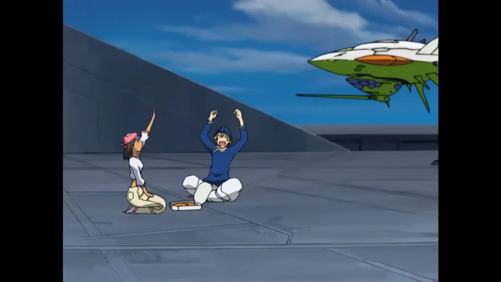 Ranking of Masterpiece Anime That Will Go Down in History 5 eureka seven pizza scene