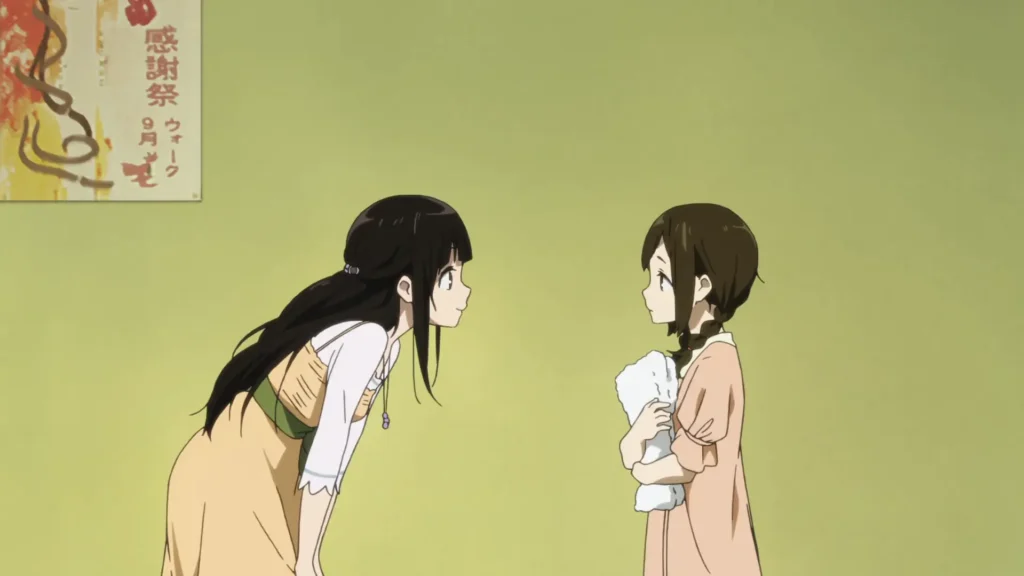 Ranking of Masterpiece Anime That Will Go Down in History 4 hyouka cute talking scene