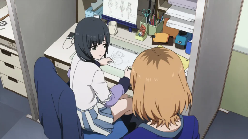 Ranking of Masterpiece Anime That Will Go Down in History 12 shirobako manga drawing scene