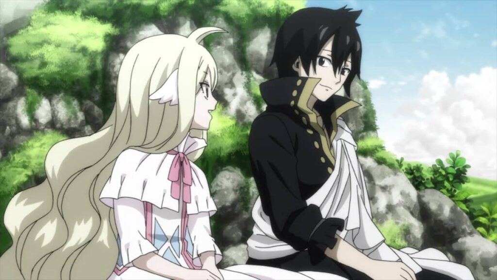 zeref and mavis together sitting