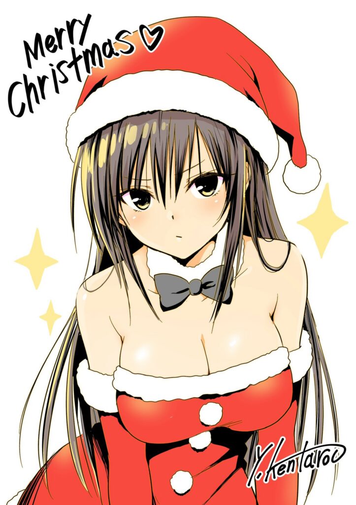 "Shameless!" To Love Ru’s Yui Kotegawa Stuns in Bountiful, Shoulder-Baring Santa Outfit Drawn by Kentaro Yabuki 2 Yui Kotegawa santa outfit