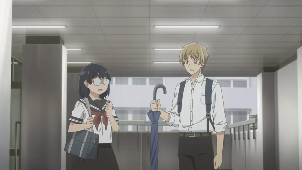 Top 10 Best Romance Anime of Fiscal Year 2025: Ranked List & Recommendations 6 A Bouquet for an Ugly Girl Umbrella scene