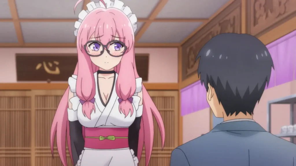 Top 10 Best Romance Anime of Fiscal Year 2025: Ranked List & Recommendations 10 For Some Reason I Started Living With a Neet Kunochi shy waitress scene