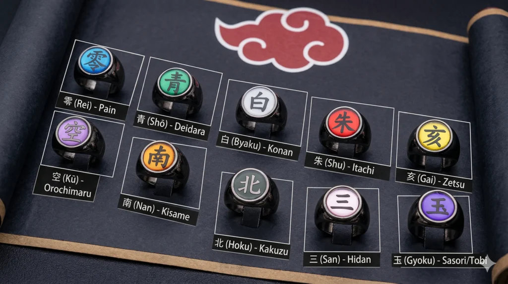 All Naruto Akatsuki Rings